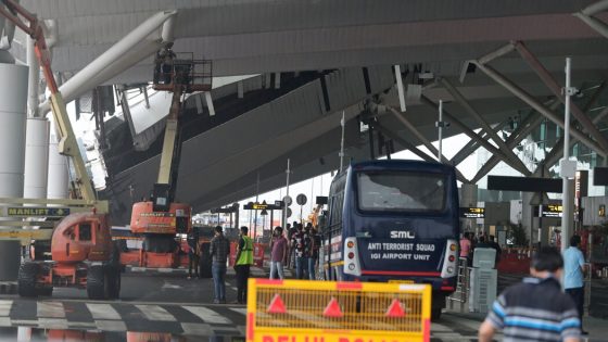 Roof Collapses at Delhi Airport Terminal Amid Storms and Heavy Rain – MASHAHER