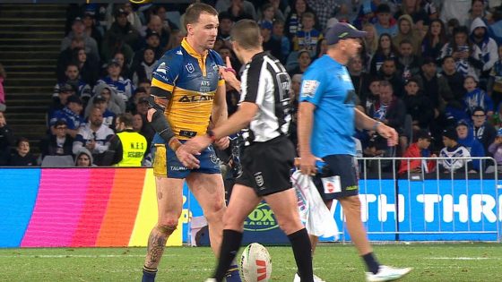 Clint Gutherson cops spray from referee Peter Gough, what did Gutherson say to the referee, Parramatta Eels def by Canterbury Bulldogs, highlights, latest, updates – MASHAHER