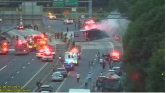 Tractor-trailer rollover causes road closures on I-80 – MASHAHER