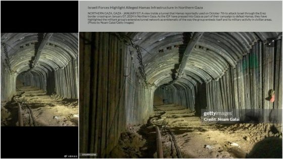 Photo shows tunnel from northern Gaza to Israel, not from southern city of Rafah to Egypt – MASHAHER