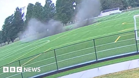 Sinkhole swallows Illinois football pitch – MASHAHER