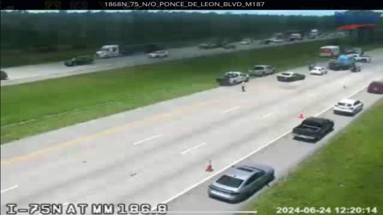 Seven vehicle crash on I-75 south of River Road reduces northbound traffic to one lane – MASHAHER