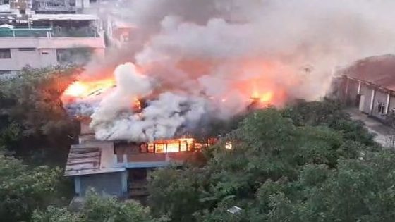 Major Fire Near Manipur Secretariat Close To Chief Minister’s Bungalow – MASHAHER