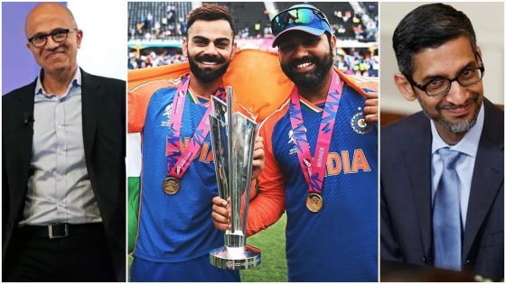 T20 World Cup à¤­à¤¾à¤°à¤¤ à¤¨à¥ à¤à¥à¤¤à¤¾, à¤¸à¥à¤à¤¦à¤° à¤ªà¤¿à¤à¤¾à¤ à¤à¤° à¤¸à¤¤à¥à¤¯ à¤¨à¤¡à¥à¤²à¤¾ à¤¨à¥ à¤à¤¹à¥ à¤¯à¥ à¤¬à¤¾à¤¤ – Google CEO Sundar Pichai and microsoft satya Nadella congratulates team India ttec – MASHAHER