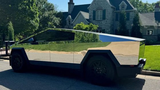 This Perfectly Polished Cybertruck Looks Like a Real Hazard on the Road – MASHAHER