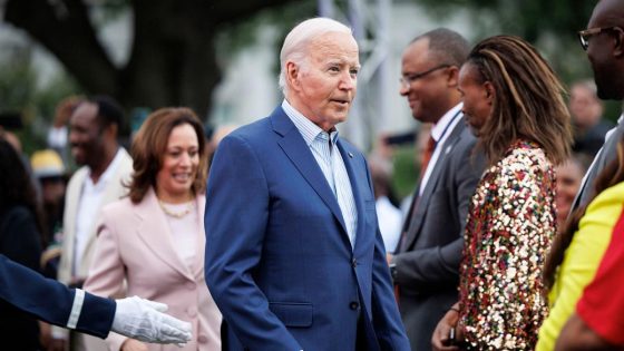 President Biden appears to freeze at White House Juneteenth event – MASHAHER