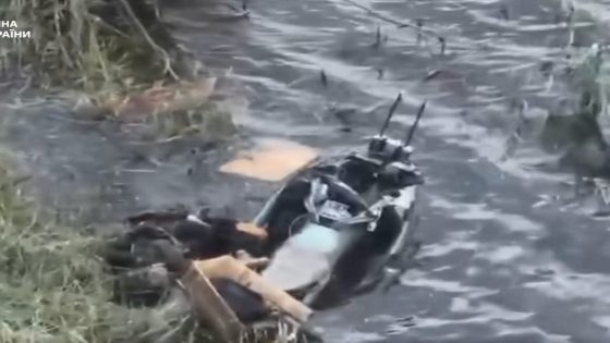 Video shows Ukrainian drone taking out a jet ski with 2 Russian soldiers who were attempting to cross the Dnipro River – MASHAHER