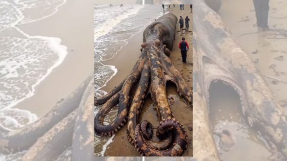 Photo Purports To Show Giant Octopus Washed Up on Indonesian Coast. Here’s What We Learned – MASHAHER