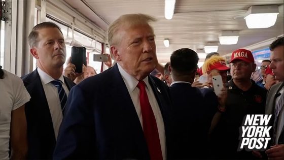 Donald Trump meets supporters at a cheesesteak restaurant in Philadelphia before rally – MASHAHER