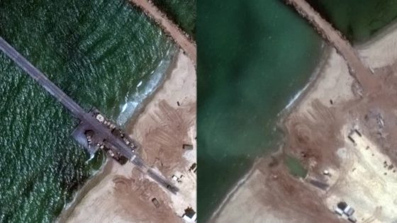 Gaza aid pier removed, satellite images show – MASHAHER