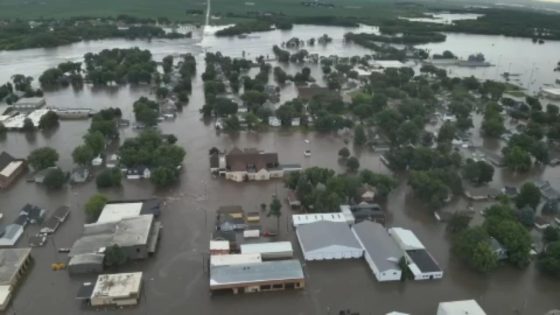 Drone video shows extensive flooding in Rock Valley, Iowa – MASHAHER