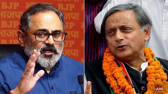 BJP’s Rajeev Chandrasekhar Leads Shashi Tharoor In Thiruvananthapuram – MASHAHER