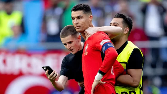 Fans sprinting on field to take selfies with Cristiano Ronaldo leads to increased security at Euro 2024 – MASHAHER