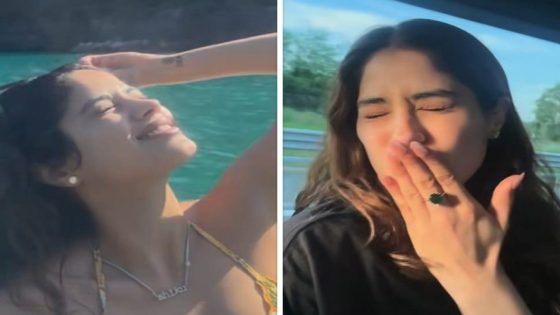 Janhvi Kapoor dedicates ‘Tu Hai Toh’ to fans after Mr & Mrs Mahi release, shares vacation videos : Bollywood News – MASHAHER