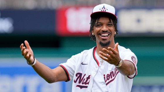 Commanders’ Jayden Daniels’ ceremonial first pitch goes awry before Nationals game – MASHAHER