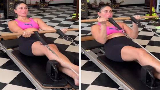 Kareena Kapoor Khan dedicates Friday to pilates session, watch video : Bollywood News – MASHAHER