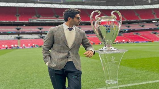 Kartik Aaryan strikes a pose with the 2024 UEFA Champions League Trophy, see photo 2024 : Bollywood News – MASHAHER