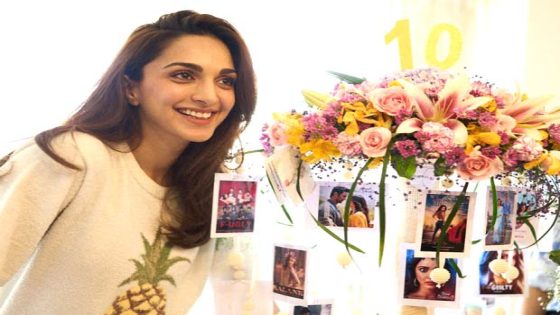 Kiara Advani gets emotional in this video as she completes 10 years in the industry 10 : Bollywood News – MASHAHER