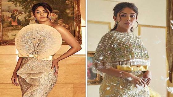 Mrunal Thakur looks like a princess in Falguni Shane Peacock India outfits : Bollywood News – MASHAHER