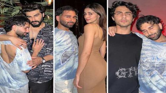 Orry shares inside photos with Arjun Kapoor, Ananya Panday, Aryan Khan, and others from Tania Shroff’s party : Bollywood News – MASHAHER