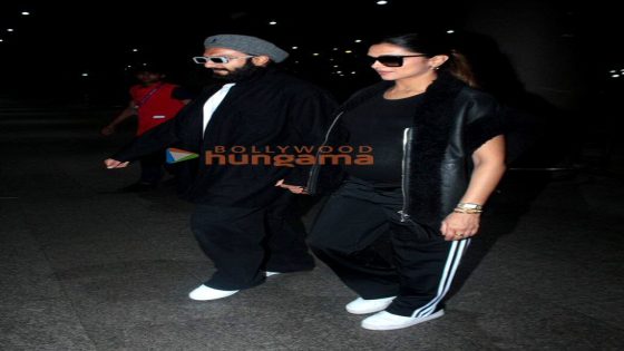 Photos: Ranveer Singh, Deepika Padukone and Ibrahim Ali Khan snapped at the airport : Bollywood News – MASHAHER