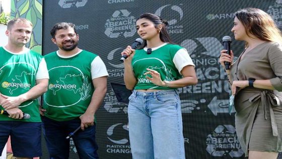 Pooja Hedge leads clean-up drive at Mumbai beach as a part of Garnier Green Beauty Program; says, “I’m inspired by them” : Bollywood News – MASHAHER