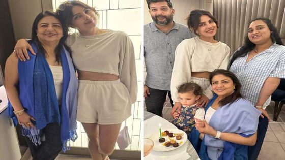 Priyanka Chopra Jonas takes a break from shooting The Bluff to celebrate mom Madhu Chopra’s birthday: “To the most magical woman I have ever known” : Bollywood News – MASHAHER