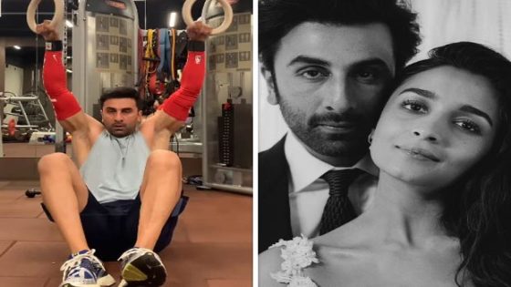 Ranbir Kapoor practices tough gymnastic exercise in workout video; Alia Bhatt REACTS   : Bollywood News – MASHAHER