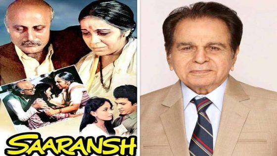 40 years of Saaransh EXCLUSIVE: Here’s why Dilip Kumar highlighted the film’s collections at a major protest rally 40 : Bollywood News – MASHAHER