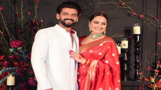 Sonakshi Sinha and Zaheer Iqbal dance their heart out the wedding reception bash; watch : Bollywood News – MASHAHER