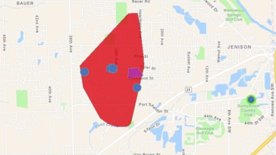 About 2,500 without power in Jenison area – MASHAHER