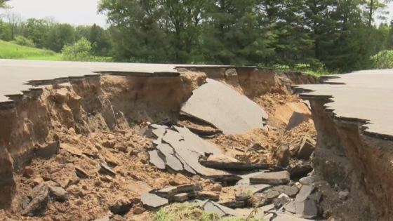 Storm splits road in two in southern Door County – MASHAHER