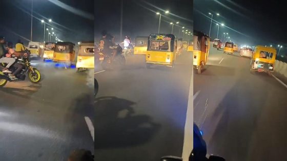 Dangerous auto-rickshaw race on Chennai road caught on camera – MASHAHER