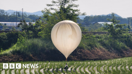 North Korea floats more rubbish-filled balloons to South Korea – MASHAHER