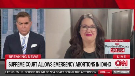 "Mifepristone has been proven to be safe": CNN's Jim Acosta ends interview with anti-abortion activist Kristan Hawkins. – MASHAHER