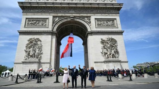 Macron welcomes Biden at Arc de Triomphe – MASHAHER