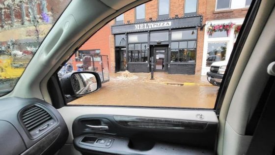 Downtown Stillwater streets flooded after water main break, rising river covers banks – MASHAHER