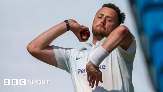 Ollie Robinson: Sussex & England bowler hit for 43 in over by Leicestershire’s Louis Kimber in County Championship – MASHAHER