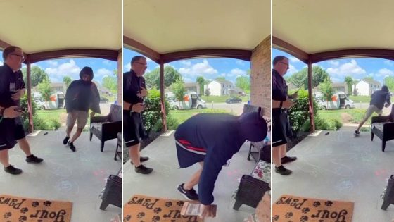 Porch pirate steals package in front of FedEx delivery driver in Ohio, video shows – MASHAHER