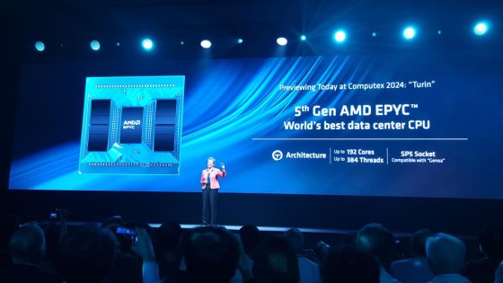 AMD announces 3nm EPYC Turin with 192 cores and 384 threads — 5.4X faster than Intel Xeon in AI work, launches second half of 2024 – MASHAHER