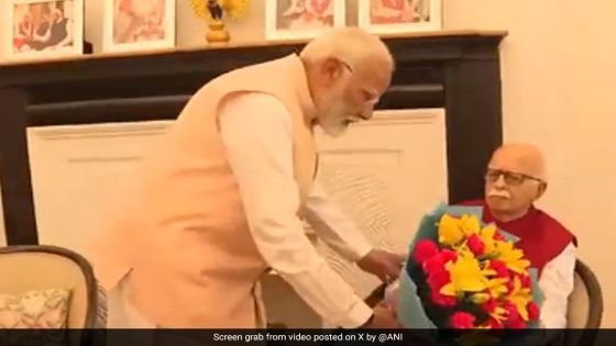 PM Narendra Modi Visits LK Advani After Key NDA Meet – MASHAHER