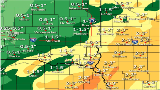 Heavy rain, slight risk of flooding in Sioux Falls forecast through Wednesday morning – MASHAHER