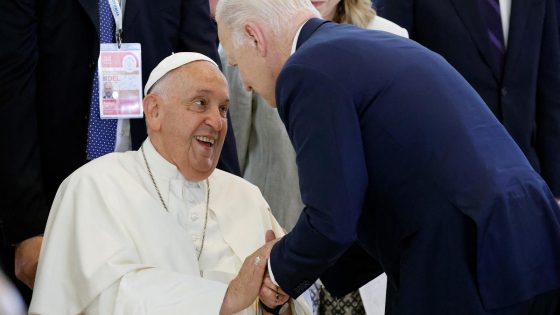 Pope Francis is first pope to address G7 summit, meets with Biden, world leaders – MASHAHER