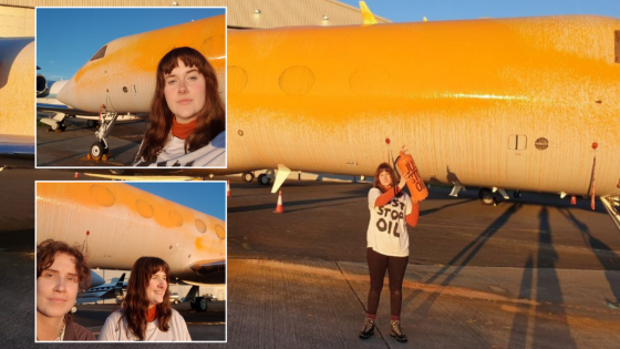 Just Stop Oil take aim at Taylor Swift as eco-activists spray private jets orange at London Stansted – MASHAHER