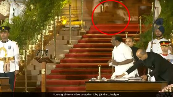 Viral Video Shows “Mysterious” Animal At Rashtrapati Bhavan During Oath – MASHAHER