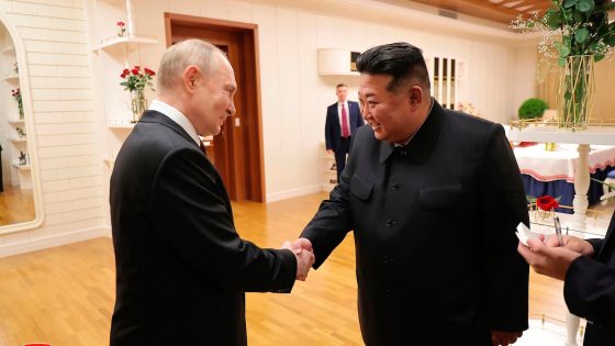 As Putin and Kim sit for talks, the Russian leader praises North Korea’s ‘unwavering’ support for Ukrainian war – MASHAHER