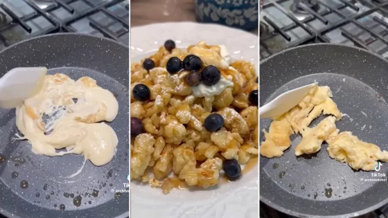 ‘Scrambled pancakes’ for breakfast causes viral commotion on TikTok – MASHAHER