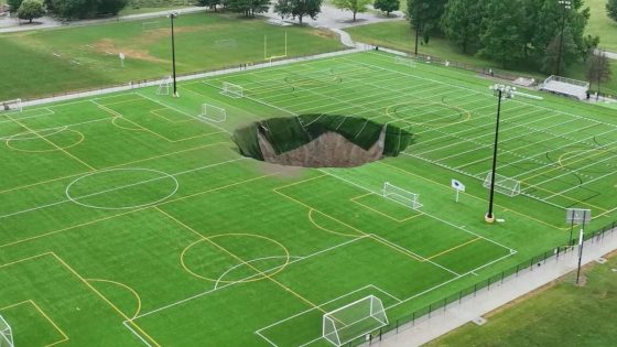 Massive sinkhole swallows Illinois soccer field after mine collapses, official says – MASHAHER