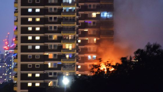 Five people taken to hospital after fire at high-rise flats in east London | UK News – MASHAHER