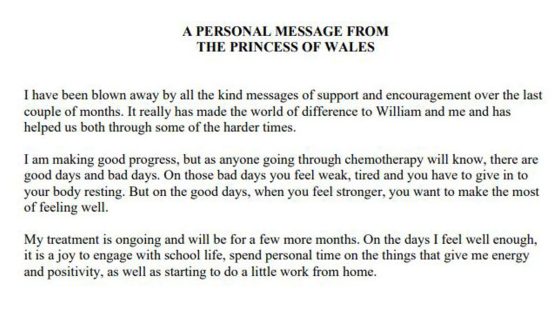 Princess of Wales health update: Read Kate’s statement in full | UK News – MASHAHER